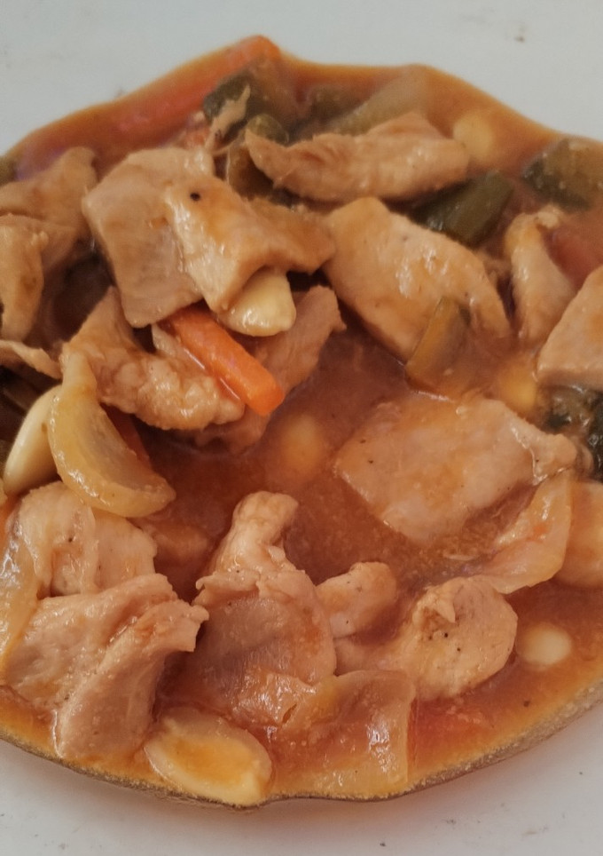 Una foto de Pollo con almendras estilo Chino en Monsieur Cuisine connect