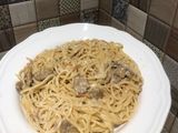 سباغيتي بالفطر 🍜