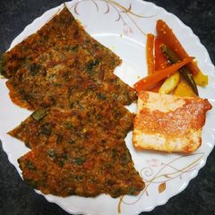 A picture of Methi palak cheela.