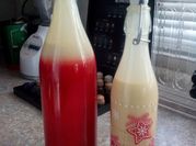 Una foto de ponche crema con flan