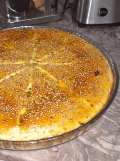 صورة لوصفة فطيرة محشوة بالخضر والدجاج