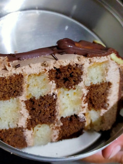 A picture of Checkers Cake.