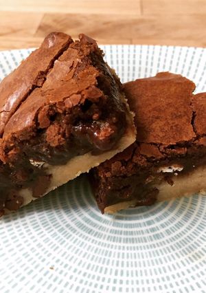 A picture of Gooey Slutty Brownies.