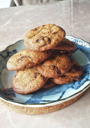 A picture of Chewy chocolate cookies.