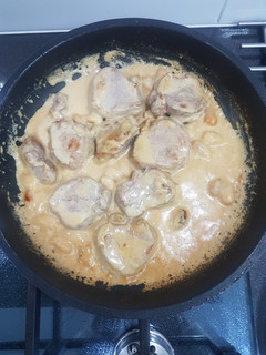 Una foto de Solomillo de cerdo con crema de leche