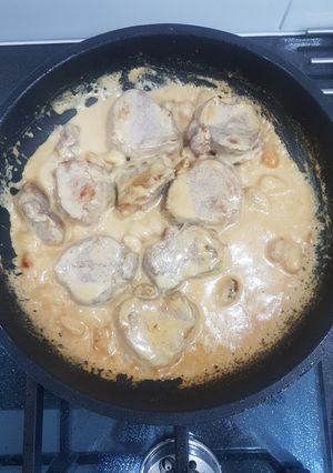 Una foto de Solomillo de cerdo con crema de leche