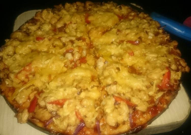 Chicken bbq pizza. #4weeks challenge