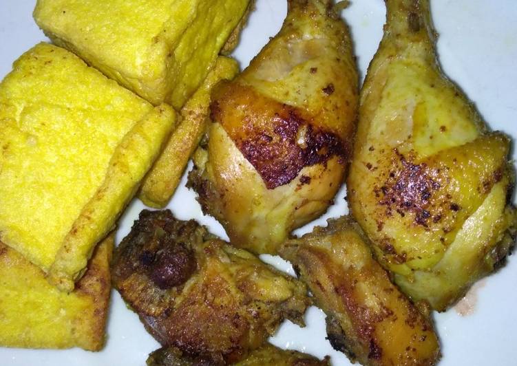 Ayam dan Tahu Ungkep