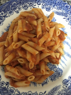 Una foto de Macarrones con chorizo