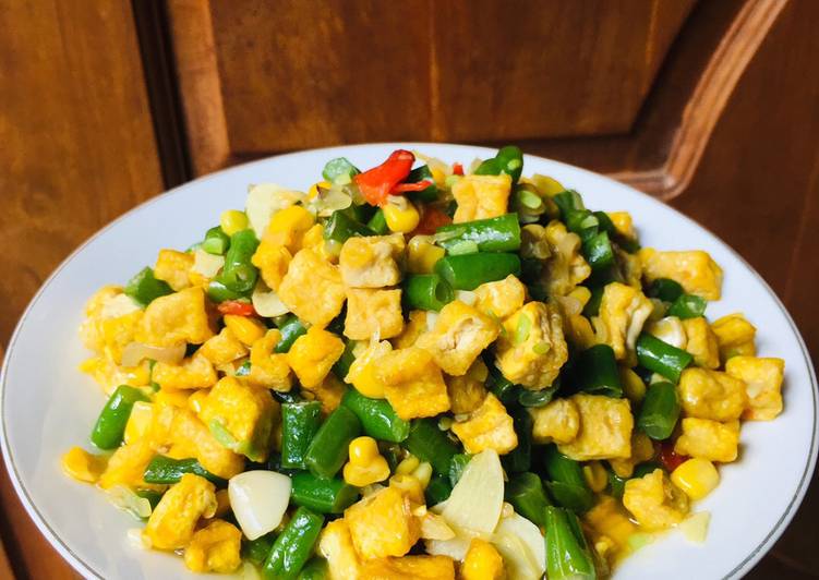 Resep 🥗 Oseng Buncis Tahu Jagung Manis Lezat