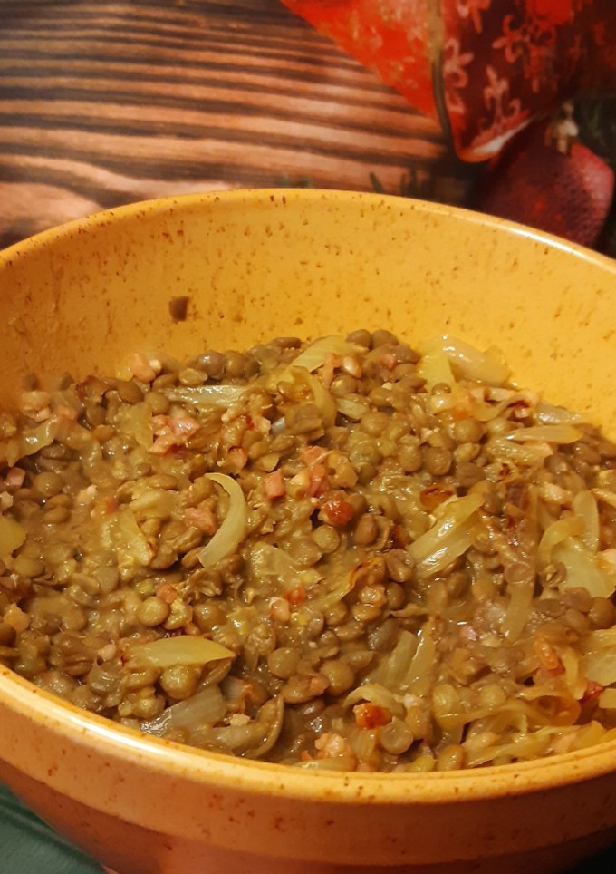 Lencsesaláta recept fotója