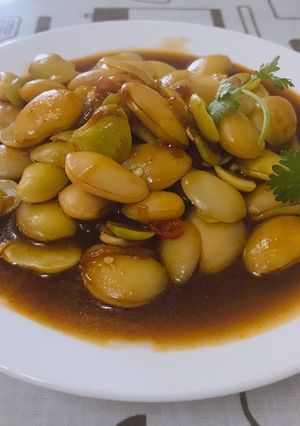 Hình của món Đậu ngự kho chay.