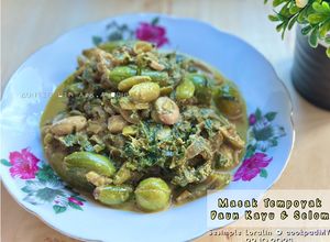 Gambar Masak Tempoyak Daun Kayu & Selom