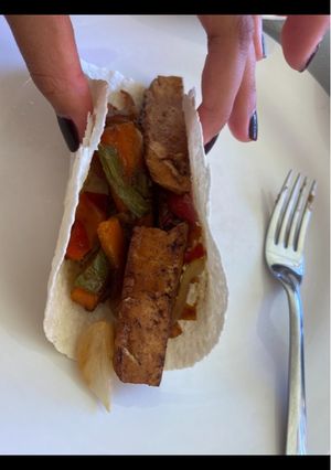 Una foto de Fajitas veggie