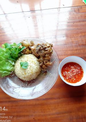 Hình của món Cơm gà khìa.