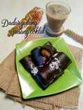 Dadar gulung pisang coklat