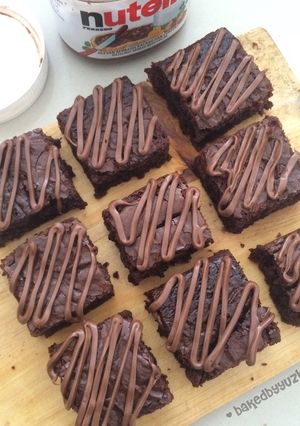 Foto resep Fudgy Nutella Brownies