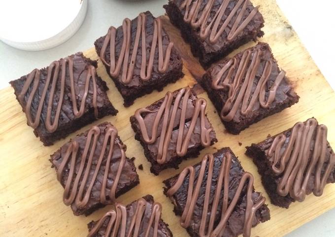 Resep Fudgy Nutella Brownies Oleh Ayuzha Novalina Cookpad