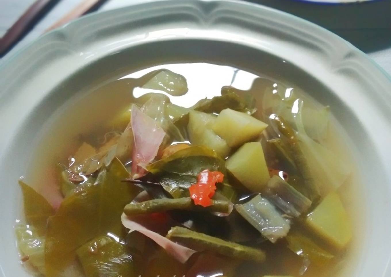 Sayur Asem Kecombrang (Bumbu Uleg Pedas)