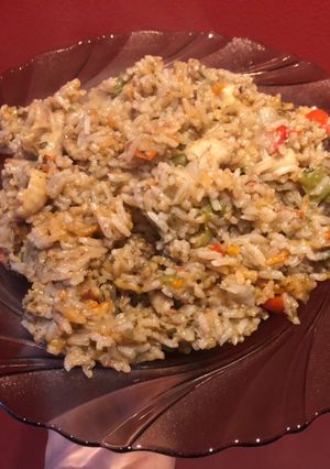 Una foto de Arroz con Quimbombó