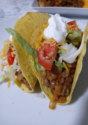 A picture of Vegetarian Lentil Tacos.
