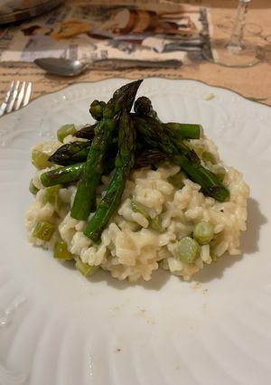Une photo de Risotto asperges et mascarpone