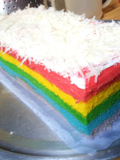 Foto resep Rainbow cake kukus