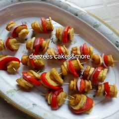 A picture of Irish/plantain kebab.