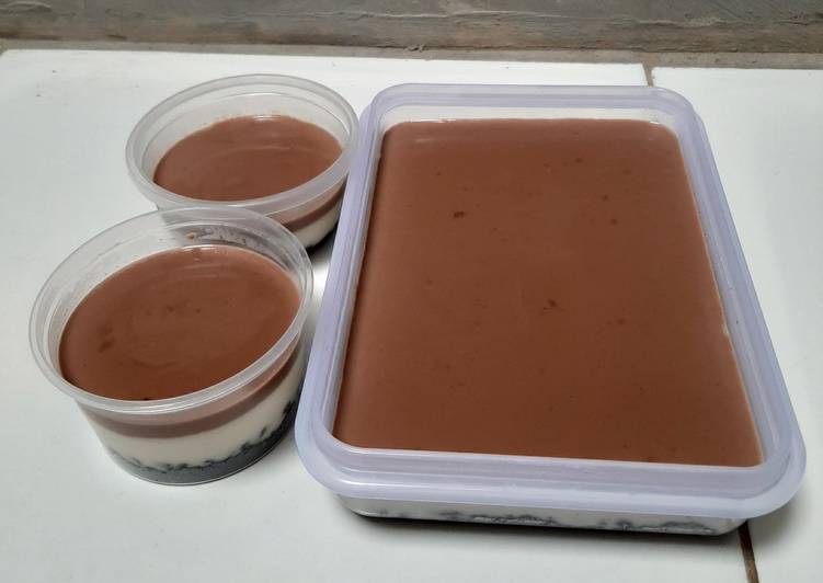 Puding oreo 3 lapis