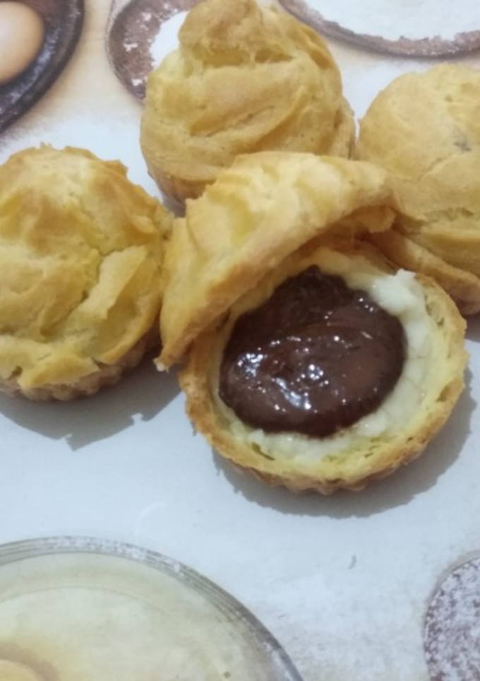 Foto resep Soes vla vanila nutella