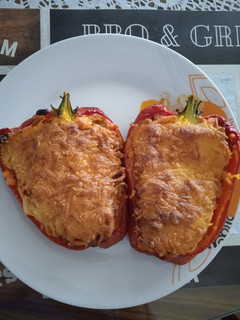 Una foto de Pimiento relleno de ternera al horno