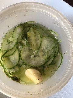A picture of California Farm Hungarian Cucumber Salad.