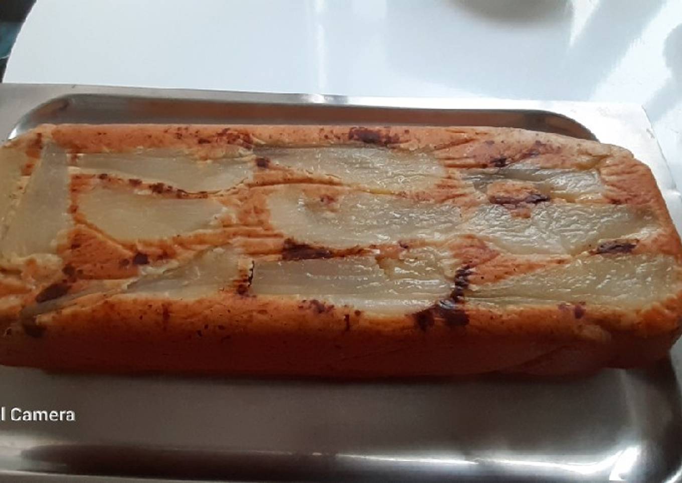 Bizcocho integral de peras, sin azúcar