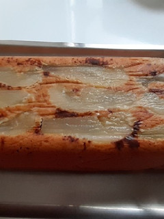 Una foto de Bizcocho integral de peras, sin azúcar