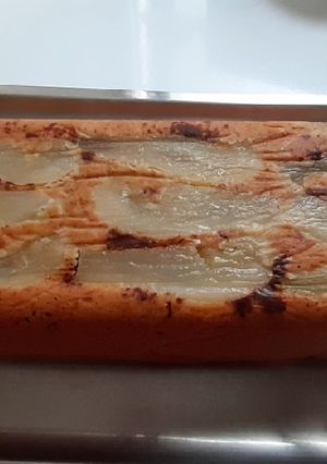 Una foto de Bizcocho integral de peras, sin azúcar