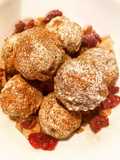 Cake pops de falsa manzana con canela - keto
