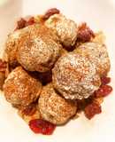 Cake pops de falsa manzana con canela - keto