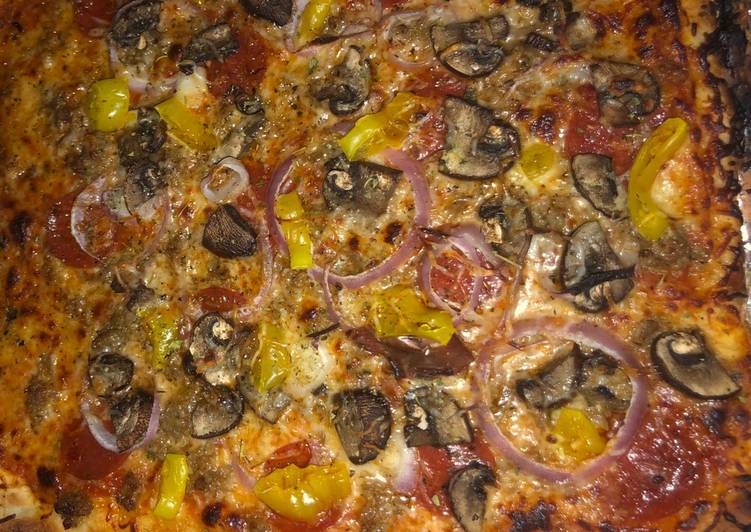 Meat lovers pizza