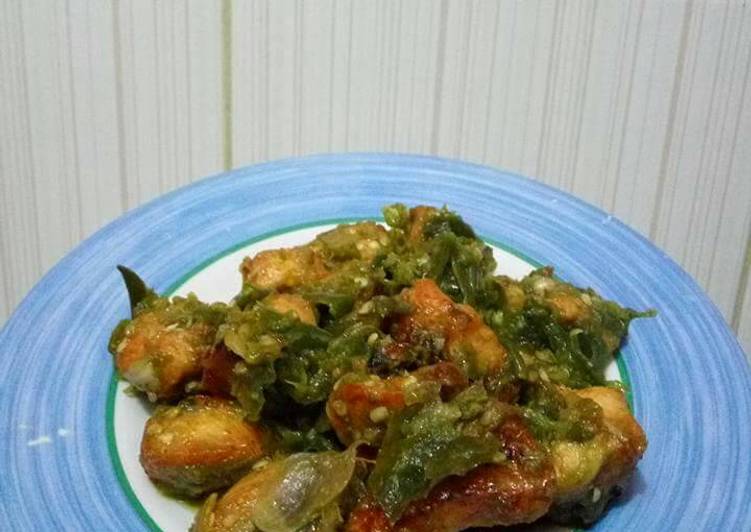 Ayam filet sambel ijo