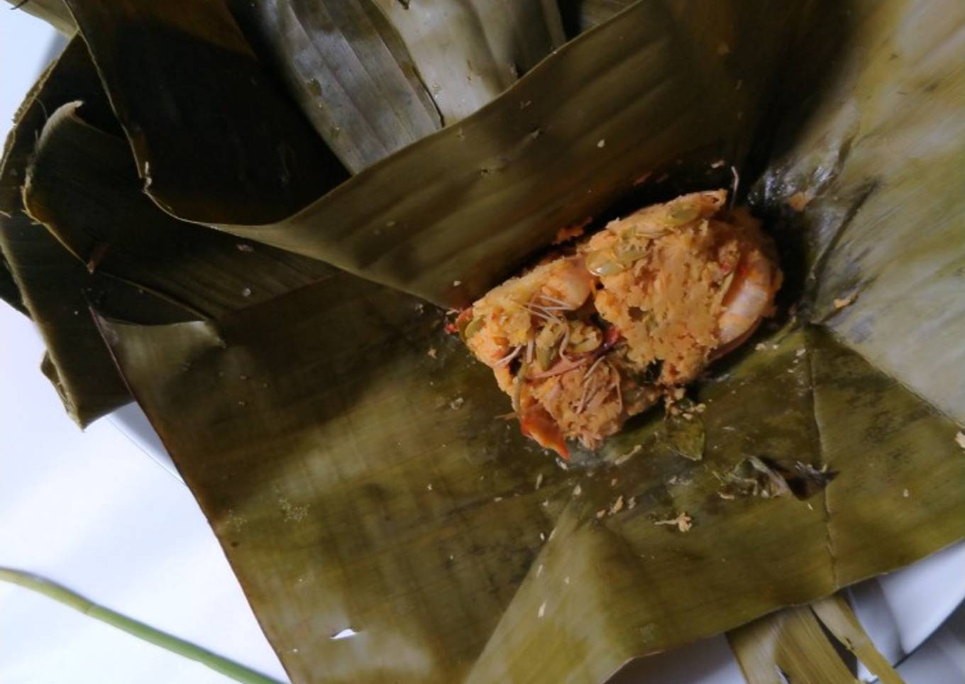 Botok Udang Pedas mix biji lamtoro