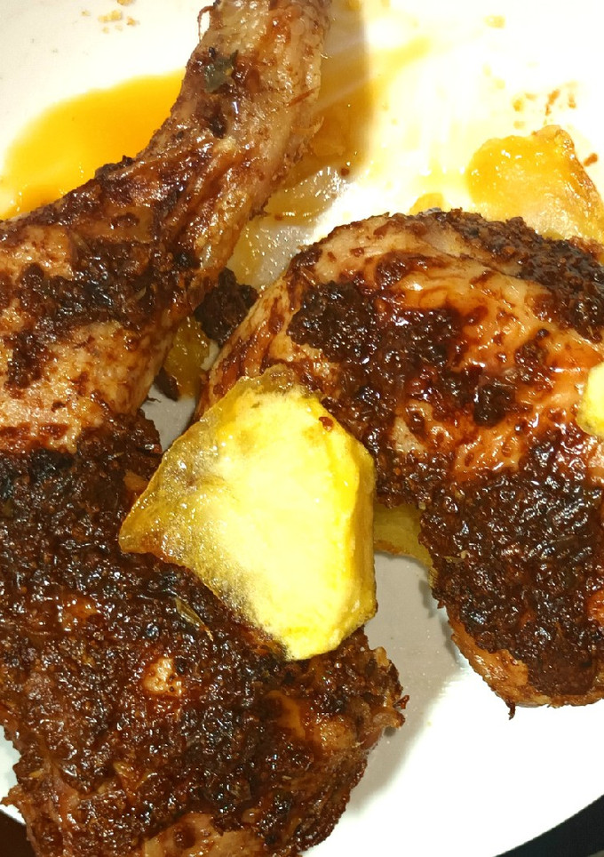 Una foto de Muslos de pollo a la Coca-Cola en salsa barbacoa
