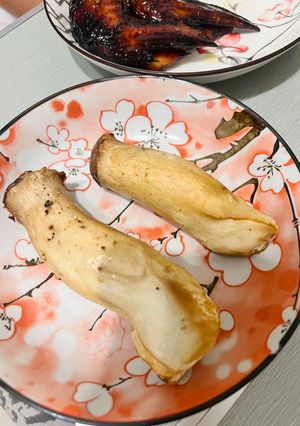 氣炸烤箱|韓國爆紅烤全杏鮑菇 的食譜成品照片