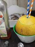 Melón con licor de cerezas