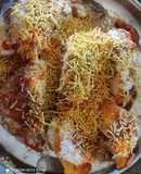 Stuff potato idli pakoda chat