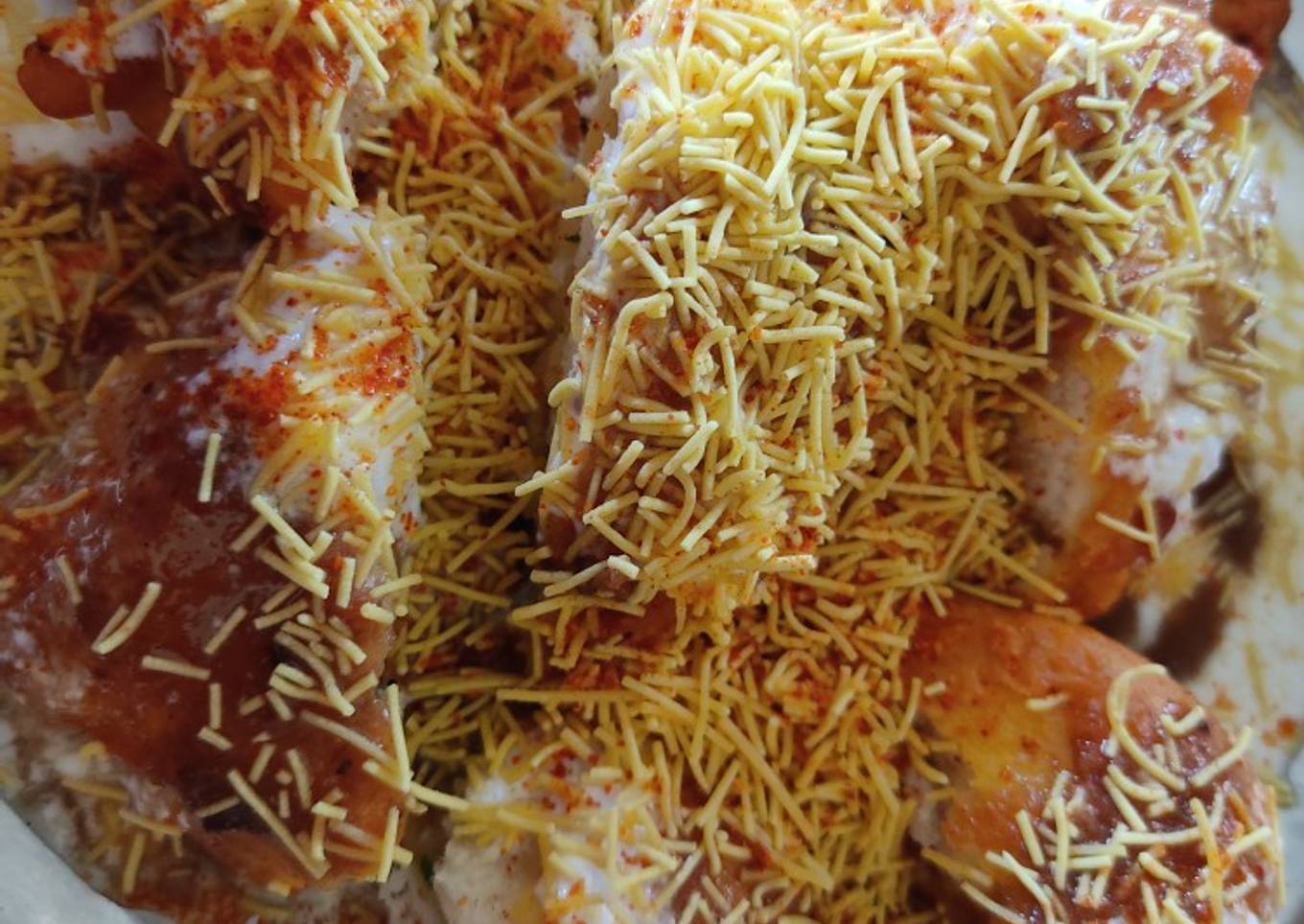 Stuff Potato Idli Pakoda Chat