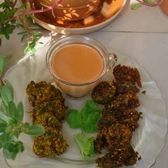 A picture of Kothambir vadi (Maharashtrian recipe).