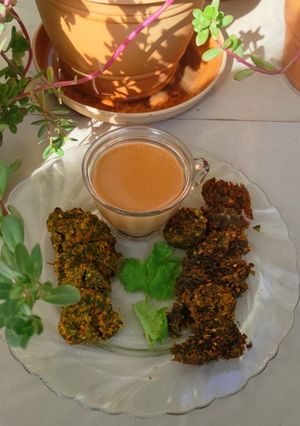 A picture of Kothambir vadi (Maharashtrian recipe).