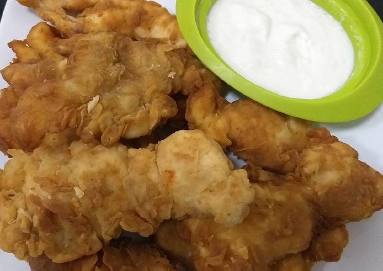 Langkah Mudah untuk Membuat Crispy fried chicken (versi filet), Lezat