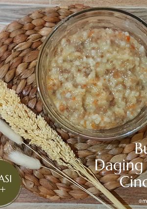 Foto resep MPASI menu lengkap - Bubur Daging Sapi cincang