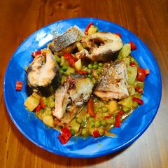 A picture of Goreng Ikan Gembung&Gulai Sayur🎏🌶🍋🍅 (Fried Mullet Fish).